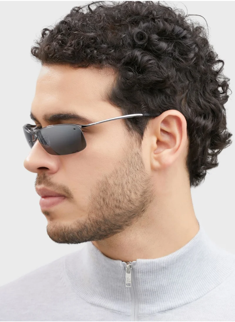 Ray-Ban 0Rb3183 Rectangle Sunglasses