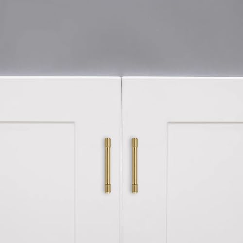 ZAUYX Solid Heavy Duty Jasper Pulls - 10 Pack Champagne Bronze Cabinet Pulls - 5 Inch Hole Centers for Kitchen Cupboard Handles and Bathroom - Image 3