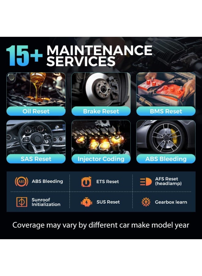 KINGBOLEN Ediag Elite OBD2 Scanner Bluetooth, Bi-Directional Control Scanner All System Diagnostic Tool for iOS & Android, 15+ Hot Reset, CANFD Protocol, FCA AutoAuth, No Subscriptions Lifetime Update - Image 4