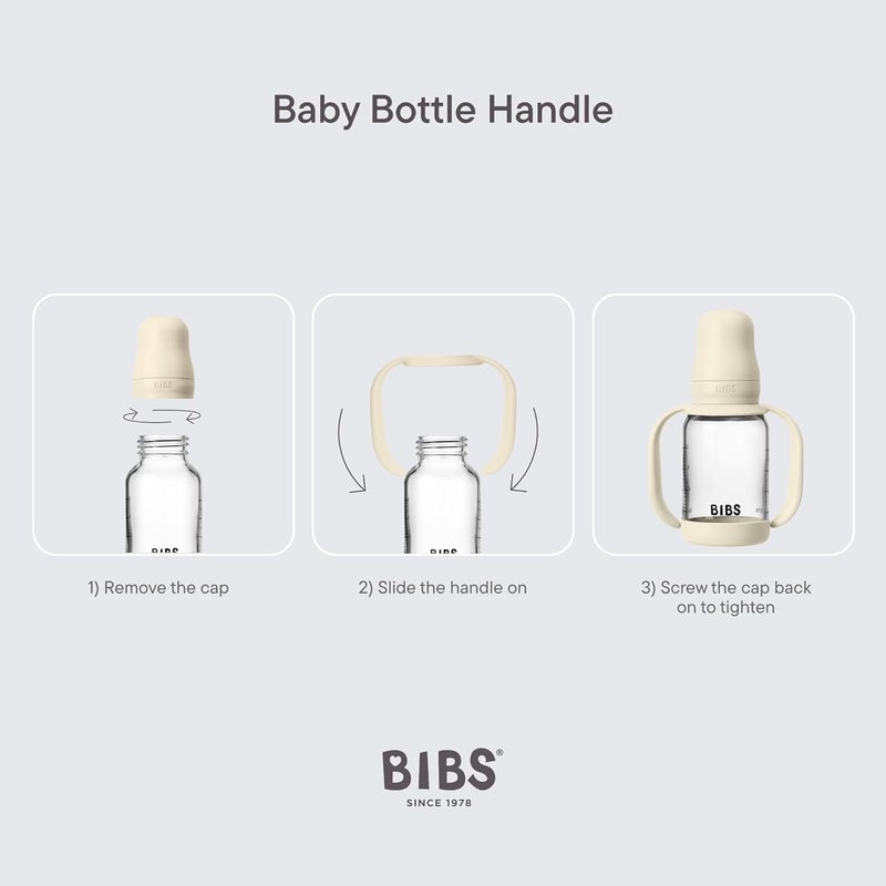 BIBS Baby Bottle Handle - Ivory - Image 4