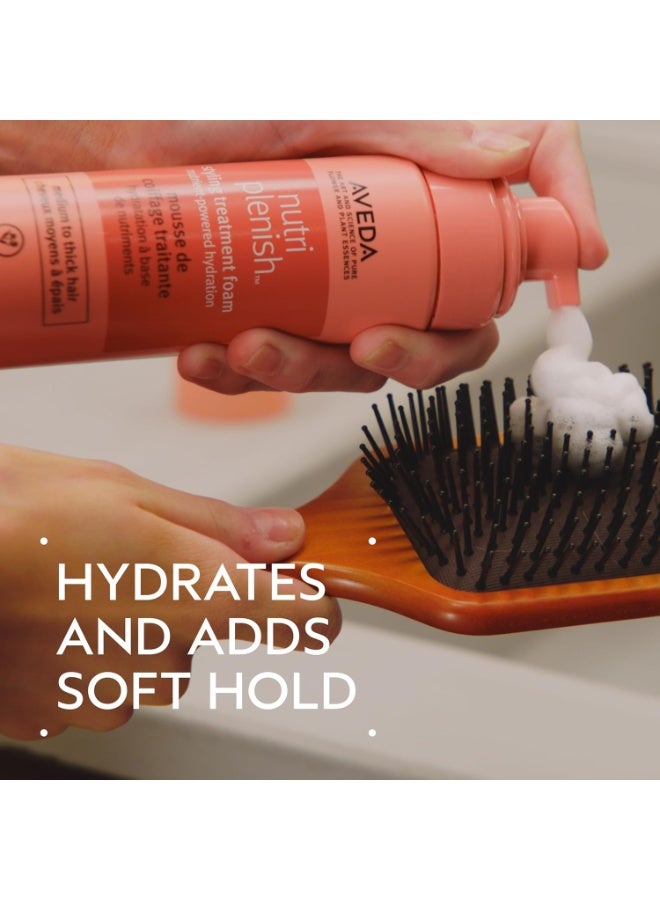Aveda Nutriplenish Styling Treatment Foam | Soft Hold Styling Foam for Medium to Thick Hair | Hydrates and Nourishes | 94% Naturally Derived*, 6.7 Fl Oz - Image 3
