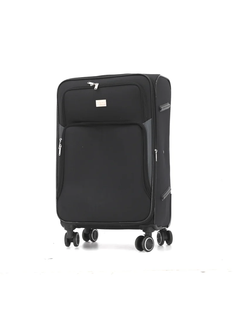 Capital Premium 4-Piece Softside Luggage Set – Lightweight Spinner Suitcases with Telescopic Handles, Front Zip Pockets & 360° Swivel Wheels