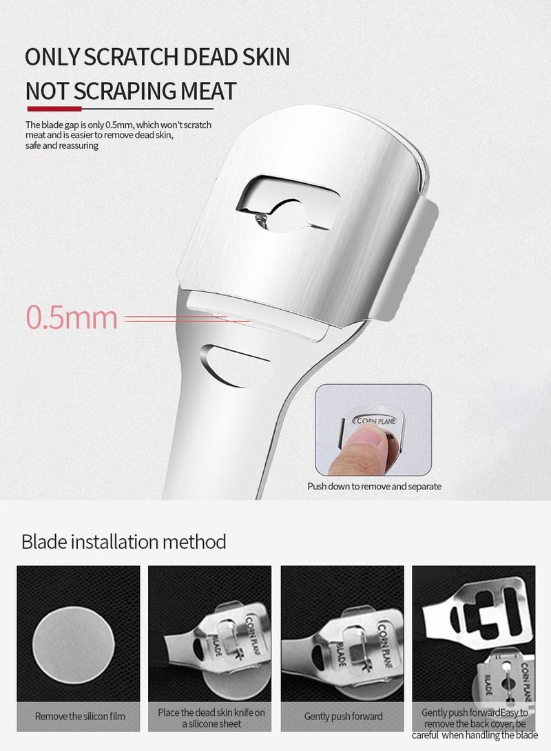 مايل ميلو طقم بديكير احترافي من الفولاذ المقاوم للصدأ، طقم مبرد قدم 20 قطعة للنساء والرجال في المنزل أو السفر أو صالون العناية بالقدم - Image 5