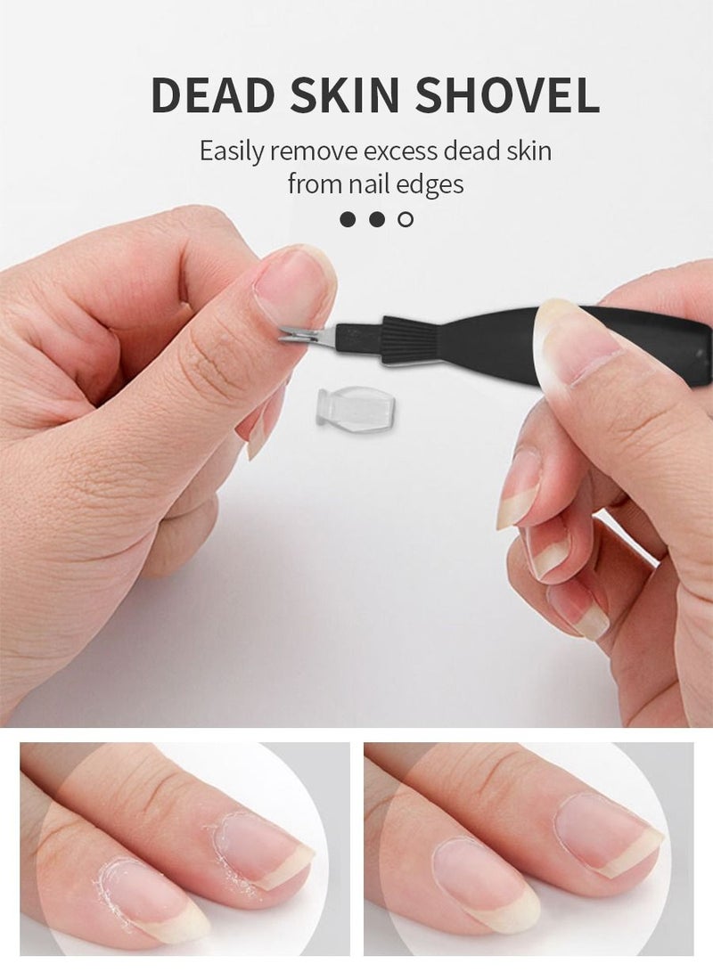 مايل ميلو طقم بديكير احترافي من الفولاذ المقاوم للصدأ، طقم مبرد قدم 20 قطعة للنساء والرجال في المنزل أو السفر أو صالون العناية بالقدم - Image 3