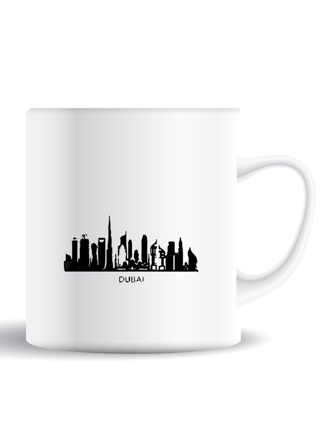 Theodor Premium Quality Two Sided Printed Coffee Mug Tea Cup Dubai Skyline For Home Office, Kids Men Women - Image 1
