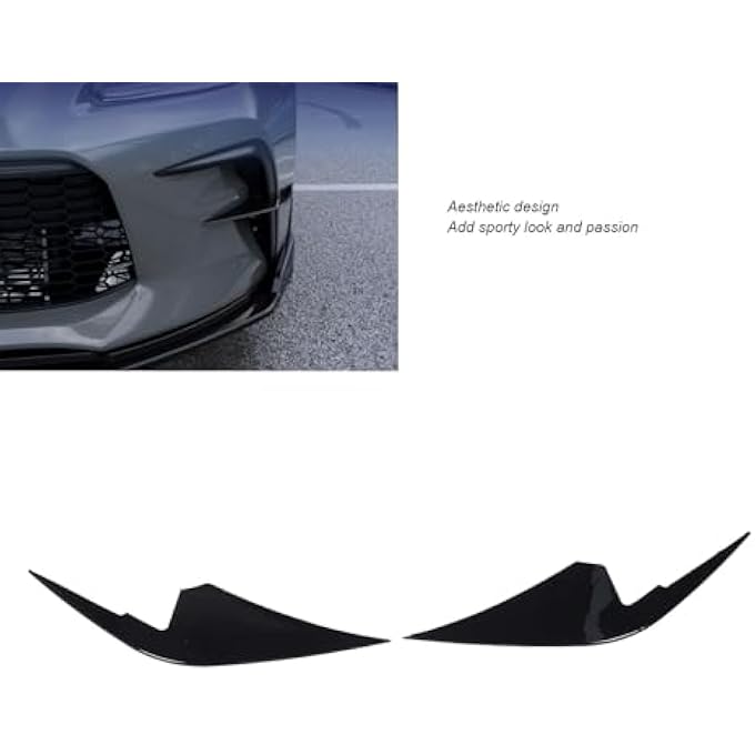 YDuupxe 2Pcs Splitter Fins Front Bumper Vent Spoiler Canard Aerodynamic Spoilers for Cars GR86 2022+ with Sporty Design - Image 4