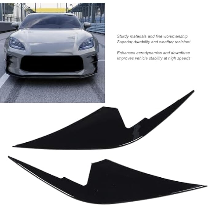 YDuupxe 2Pcs Splitter Fins Front Bumper Vent Spoiler Canard Aerodynamic Spoilers for Cars GR86 2022+ with Sporty Design - Image 3