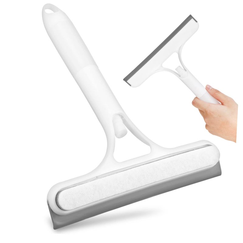 Anti Dirt Car Window Scrubber Tool With Sponge Brush And Squeegee For Glass Walls Countertops Multifunctional Cleaning Tool With Storage Home Office - Image 2