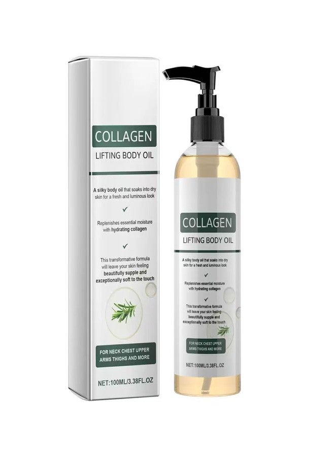 Liillya Collagen Lifting Body Oil for Firming & Hydration, Nourishing Body Oil After Shower for Women & Men, Moisturizing Anti Aging Lightweight Massage Oil for All Skin Types, Non-Greasy, 3.38 FL OZ - Image 1