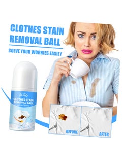 SYOSI Stain Remover Roller-Ball Cleaner for Clothes, 2 PCS Portable No-wash Instant Stain Remover Pen, Suitable for Emergency Stain Removal  - Image 2