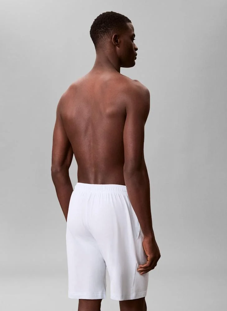 كالفن كلاين شورت بيجاما قطن مطاطي بتصميم أيقوني