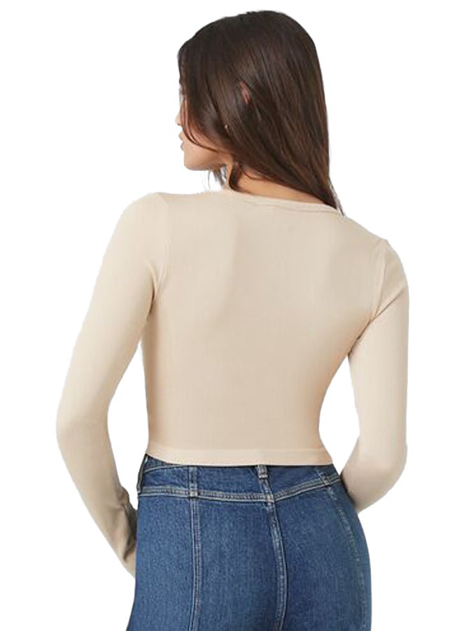 FOREVER 21 Seamless Long-Sleeve Crop Top - Image 4