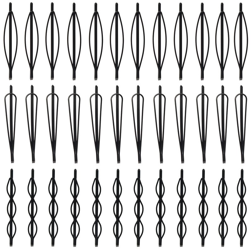 PIDOUDOU 36 Pieces 2.7Inch Black Bobby Pins for Women, Black Metal Hair Clips for Girls Hair Grips - Image 1