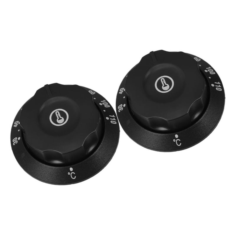 2Pcs Black Oven Stove Knobs Replacement Thermostat Control Easy Install For Gas Burner - Image 2