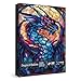 IdeaBazar Fantasy Dragon Puzzles for Adults 1000 Pieces Stained Glass Art Jigsaw Puzzles Blue Purple Darkness Western Dragon Puzzle - Image 2
