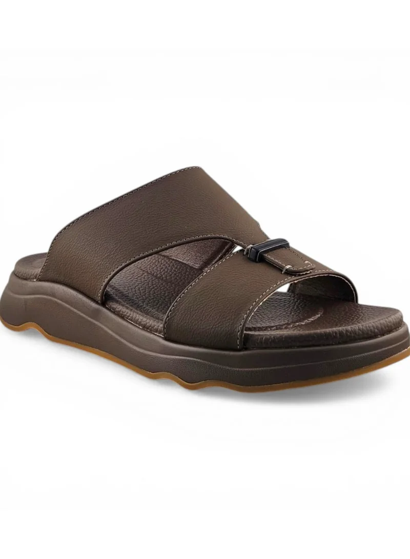AL Fanoos Golden Mirage Premium Mens Arabic Sandals | All-Day Comfort