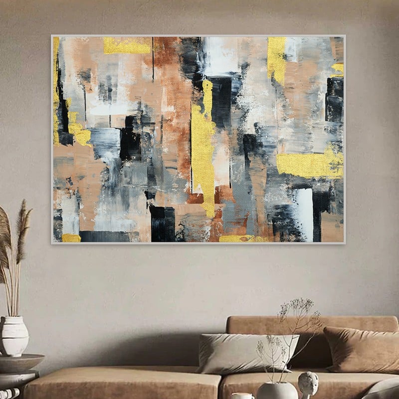 Marktna Canvas painting with a fine art design and a hollow frame, measuring (90×60), one piece - Image 1