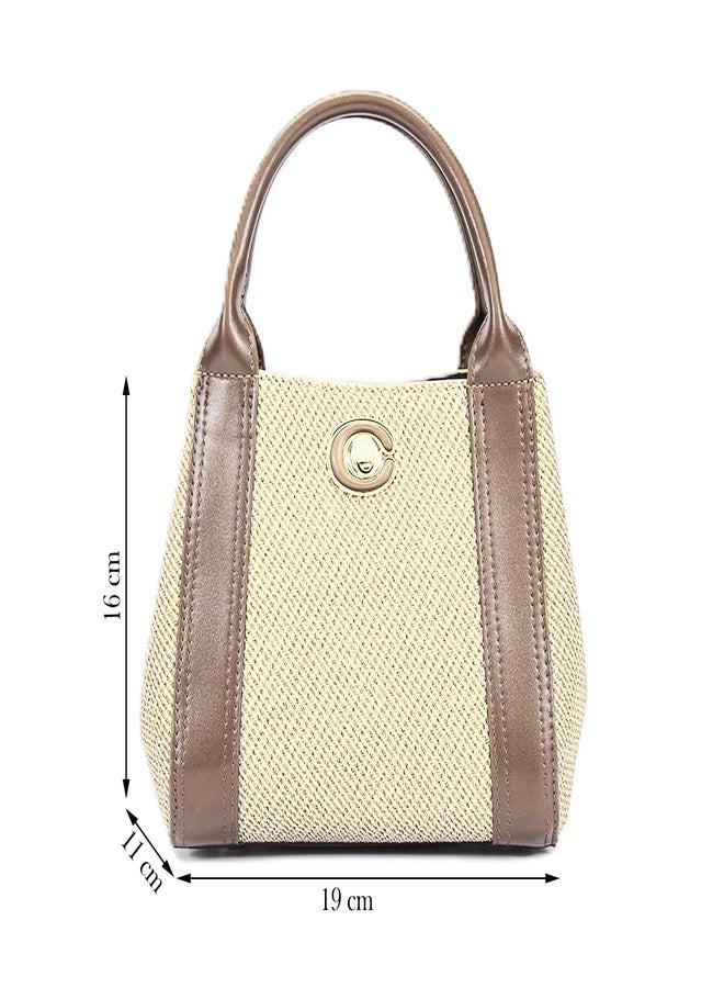 CHRISBELLA Stylish Handbag for Women & Girls - Faux Leather Fashionable Shoulder Sling Purse - Ladies Crossbody Bags and Detachable strap (Off White) - Image 3