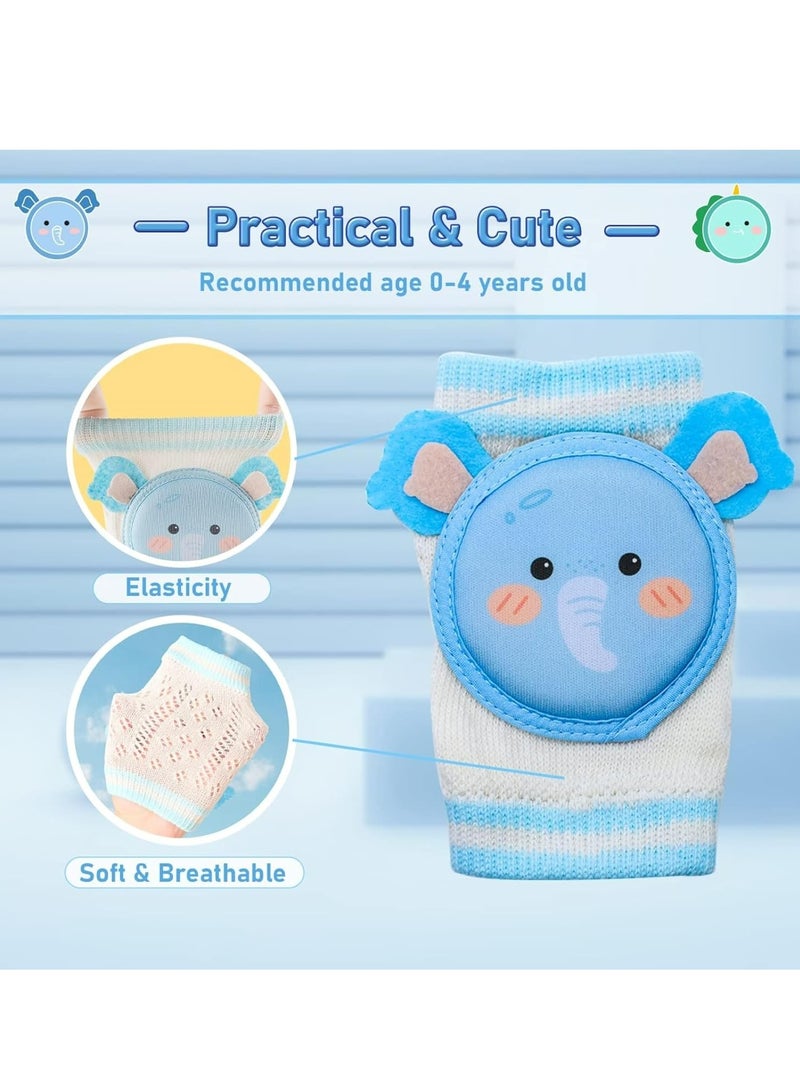 Oasisgalore 2 Pairs Non-Slip Baby Crawling Knee Pads Protect Infant Knees for baby Gift  - Image 3