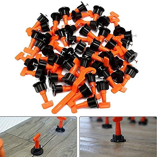 VENEKETY VENEKETY 50 pcs Reusable Tile Levelling System Kit For Floor Wall TilesSuitable for 325MM Tile Leveler Spacer Tile leveling clip  - Image 1