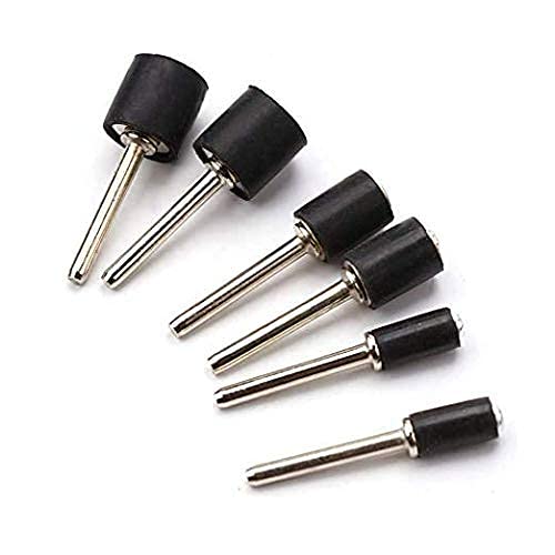 Fozti 51pcs Sanding Drum Set for Dremel and All Other Rotary Tools with Corded Electric 51 Replaceable Sanding Bands 6 Rubber Drum Mandrels for Wood Metal Work Jewellery Model Making DIY Crafts - Image 4