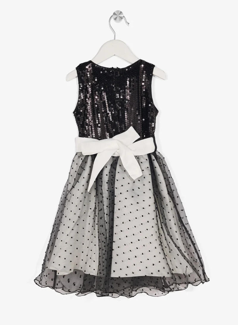 Little Golden Apple Little Sequin Bodice Dress