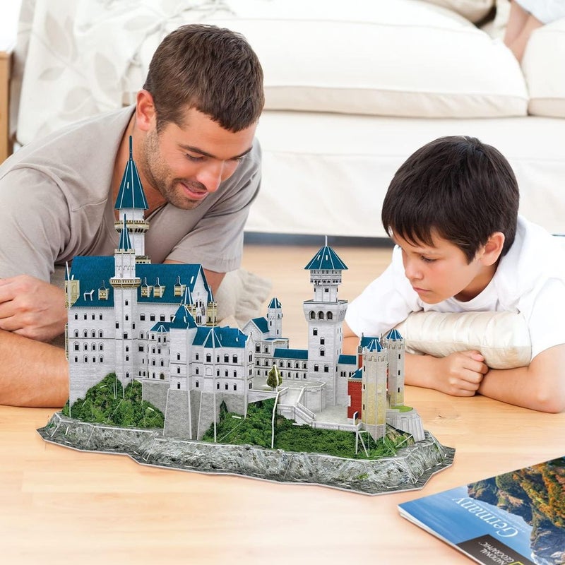 CubicFun Cubic Fun - National Geographic 3D Puzzle Neuschwanstein Castle 121 Pieces - DS0990h - Image 4