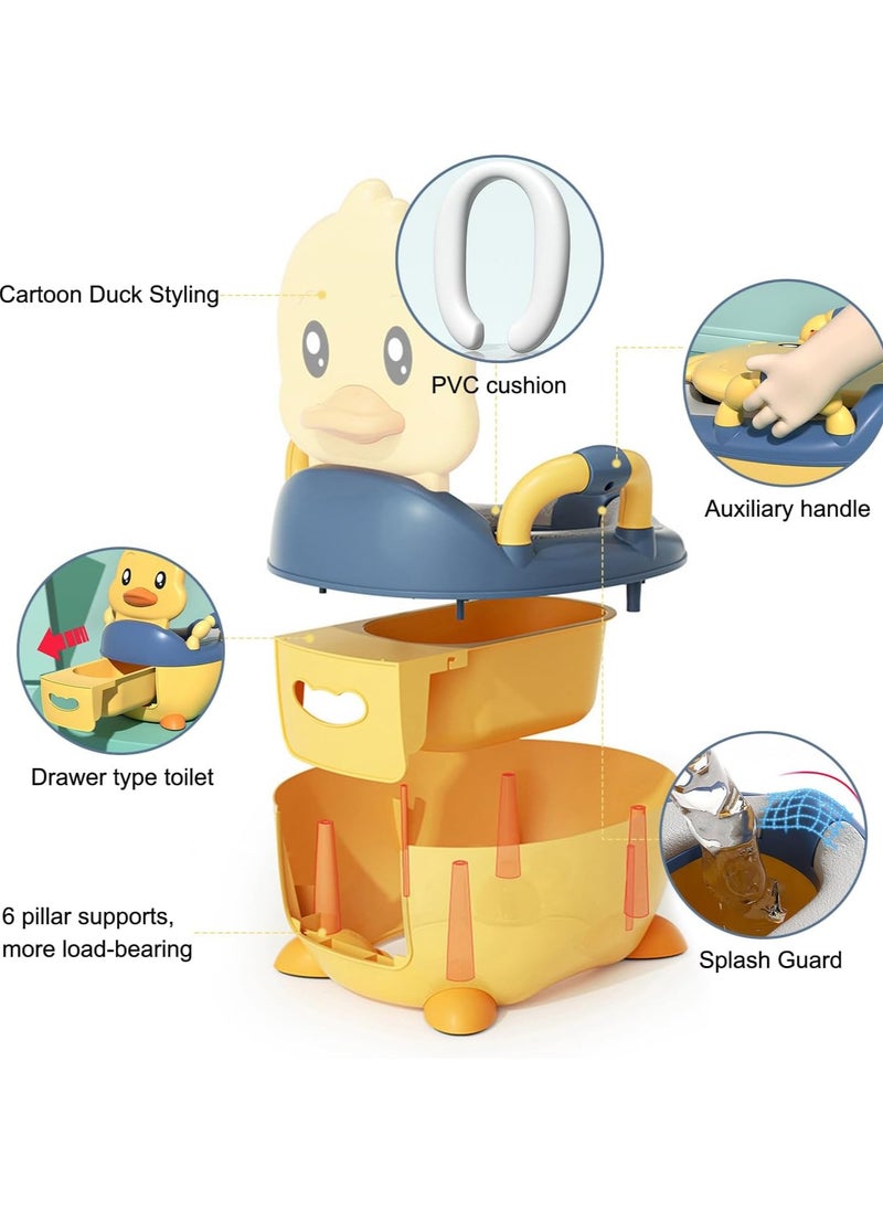 Gonice Baby Potty Toilet Potty Training Seat with Handles, Toddler Kids Potty Chair with High Back Support & Lid Potty Pot,Portable Children Travel Potty Toilet for Indoor and Outdoor  - Image 2
