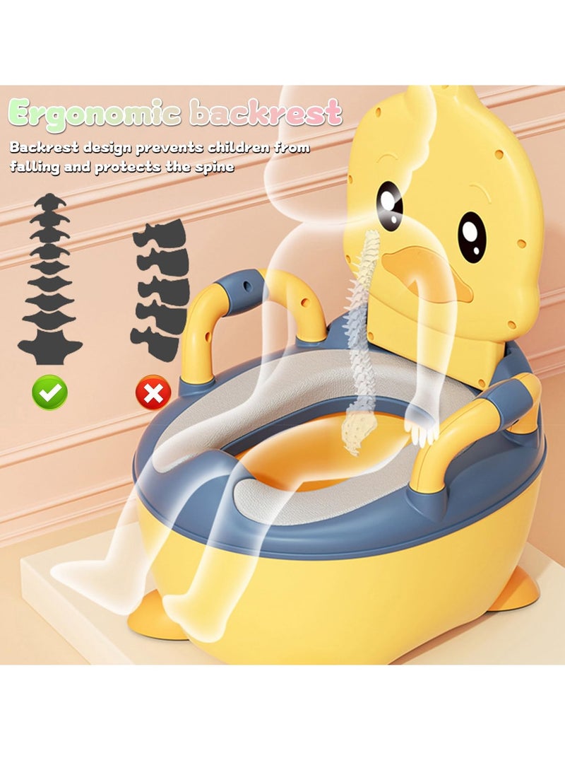 Gonice Baby Potty Toilet Potty Training Seat with Handles, Toddler Kids Potty Chair with High Back Support & Lid Potty Pot,Portable Children Travel Potty Toilet for Indoor and Outdoor  - Image 4