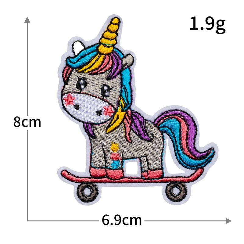 Cross-Border Cute Unicorn Computer Embroidery Patches for Childrens Clothing, Cartoon Embroidery Patches for Ironing R3745 - Image 5