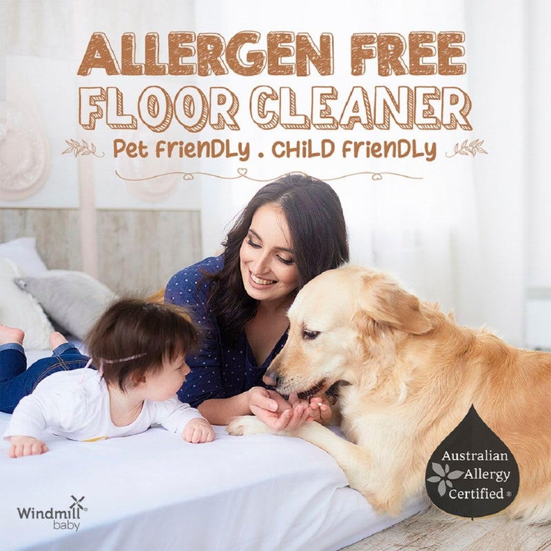 Windmill baby Baby Usda Certified Natural Floor Cleaner, Allergen & Alcohol Free, Baby Friendly, Pet Friendly, Citrus Fresh, For All Floor Types - 2000Ml - Image 3