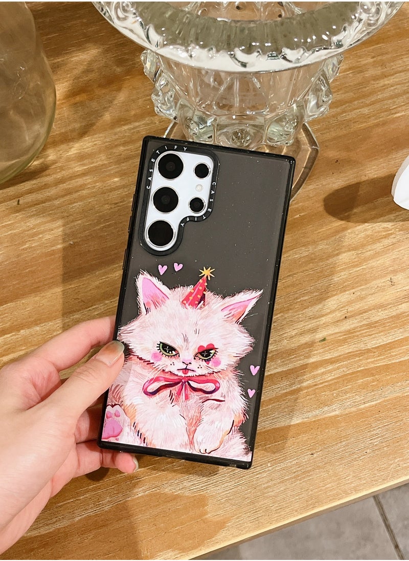 Casetify - Party Feline: Samsung Galaxy S23 Ultra 'Glitter Cat' Series Case - Image 1