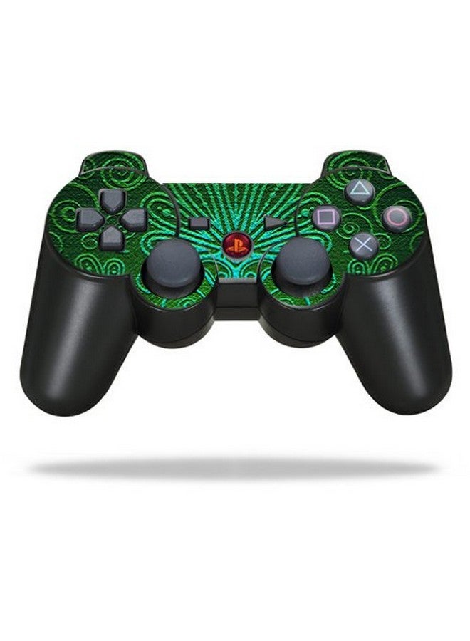 مايتي سكينز غلاف لاصق واقٍ من الفينيل متوافق مع جهاز تحكم Sony Playstation 3 Ps3 وغطاء لاصق بتصميم زهور - Image 1