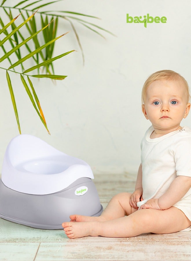 Baybee Neo Baby Potty Training Seat for Baby, Portable Kids Potty Chair Seat for Toddlers with Detachable Bowl & High Backrest, Baby Toilet Seat Potty Seat for Kids 1 to 5 years Boy Girl (Grey) - Image 4