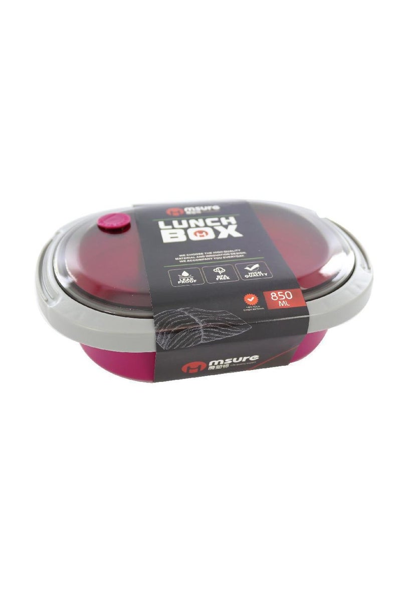 mSure Lunch Box Oval - Push and Pull Pink - Image 1