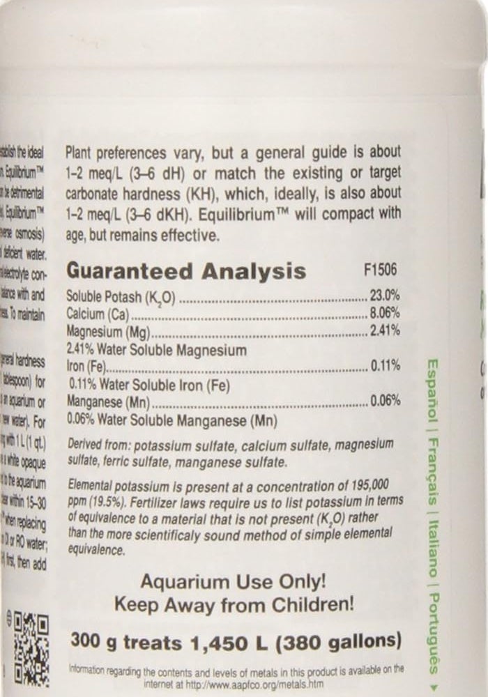 Seachem Equilibrium Aquarium Water Conditioner - 300g for Optimal Mineral Balance - Image 3