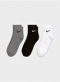Nike 3 Pack Everyday Ankle Socks  - Image 1