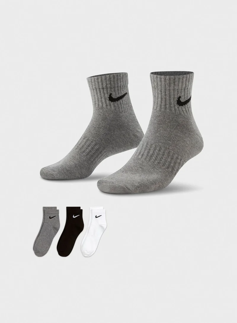 Nike 3 Pack Everyday Ankle Socks