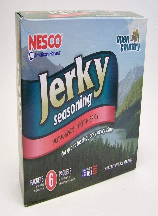 Nesco Jerky Seasoning Hot-N-Spicy Flavor 6 Pack BJH-6 Seasoning And Cure Mix - Image 2