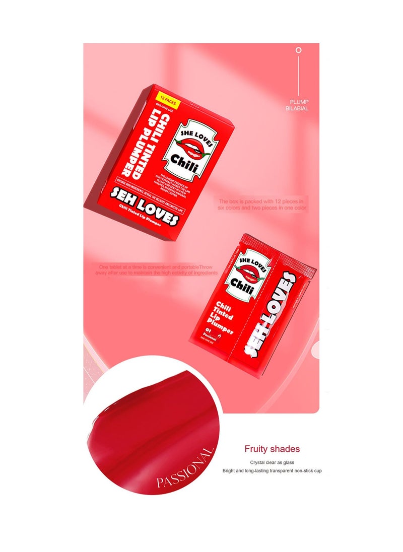 Sheloves - 12 Piece Chili Tinted Lip Plumper - Image 1