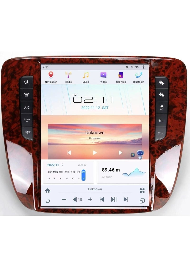 Vierex Android Car Stereo Tesla For GMC Yukon Chevrolet Suburbane Tahoe 2007-2013 Headunit Multimedia 4G SIM 12.1 Inch QLED Touch Screen Fast Interface Support Apple Carplay Android Auto Wireless - Image 1