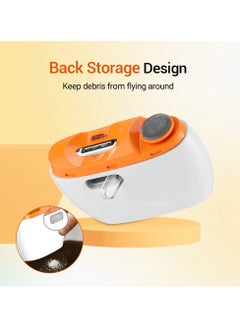 MOCOM 2-in-1 Electric Nail Clipper & Polisher with LED Light - Rechargeable, Portable, and Safe Manicure Machine  - Image 2