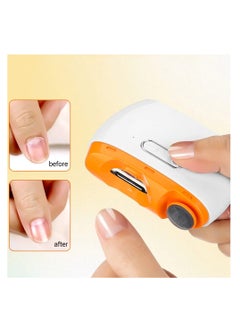 MOCOM 2-in-1 Electric Nail Clipper & Polisher with LED Light - Rechargeable, Portable, and Safe Manicure Machine  - Image 5