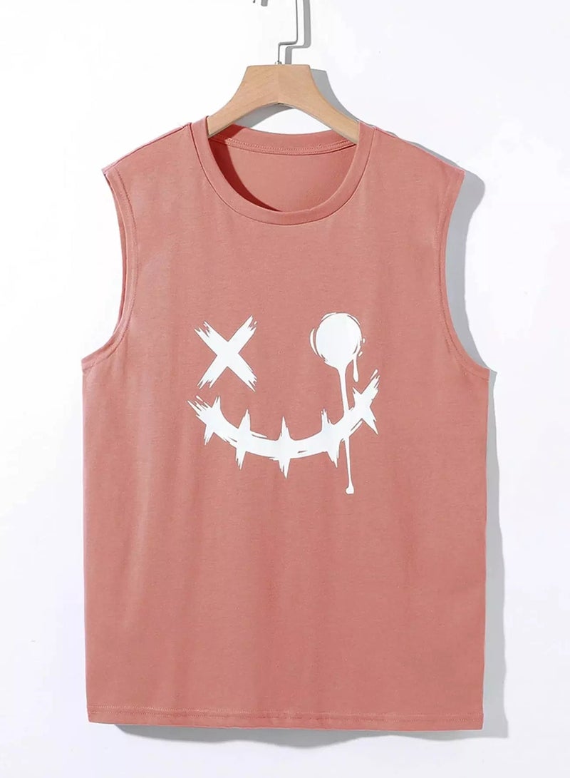 Men Cartoon Graphic Tank Top - Image 1