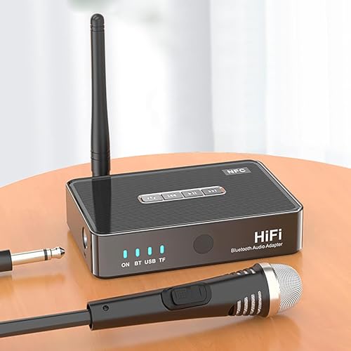 Etzin Bluetooth 5.1 Audio Receiver Transmitter,Wireless Audio Adapter NFC to RCA Stereo Audio Amplifier for Home Music Streaming-EPL-1097WA. - Image 2