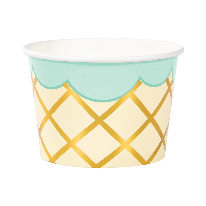 Creative Converting Ice Cream Party Treat Cups with Spoons, 8 ct - Image 5