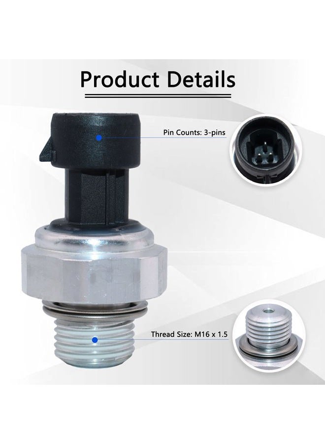 KEJSTED 12677836 Engine Oil Pressure Sensor Switch Sending Unit D1846A Compatible with Chevy Silverado Trailblazer Suburban Tahoe GMC Yukon Impala Pontiac Buick 12616646 S4202 12573107 12562230 PS308 - Image 2
