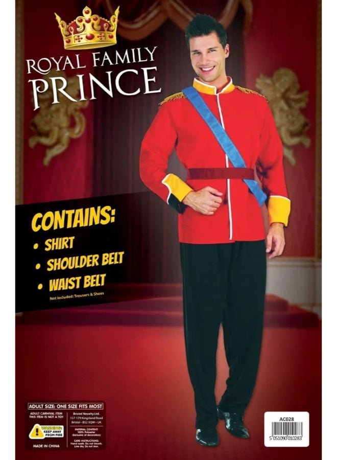Rubies Prince (Royal Family) Costume for Kids | Prince Jacket, Epaulets & Sash | Size Standard (5-7 Years) - Image 2
