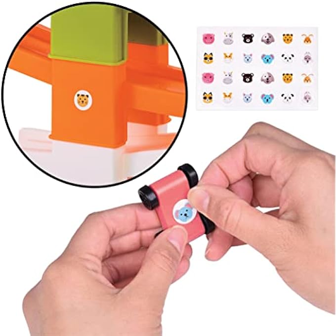 TURBO TOWER CAR RAMP RACER, ADVENTURE TOYS, PRESCHOOL EDUCATIONAL TOY VEHICLE, PARENTCHILD INTERACTIVE TRAIN TOY, RACETRACKS PARKING PLAYSETS FOR 12M+ BOYS GIRLS - Image 3