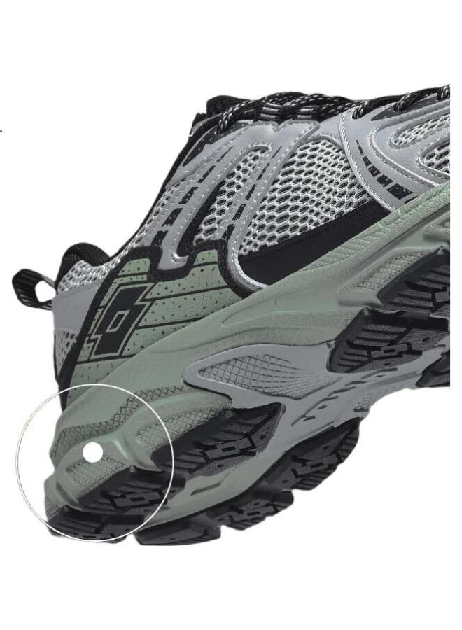 Lotto Women'S Outdoor Trail Running Shoes With Shock Absorption, Anti-Slip, Hiking, And Mountaineering 1071 Grey/Green Size 38 - Image 2